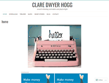Tablet Screenshot of claredwyerhogg.com